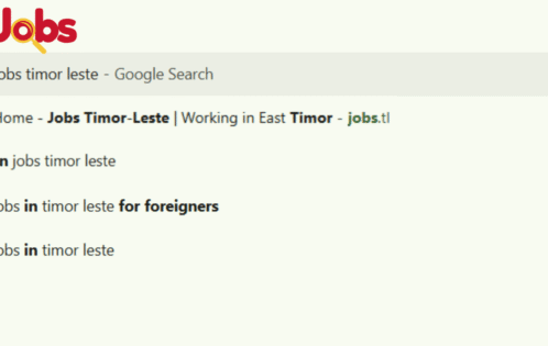 Jobs Timor-Leste Keywords